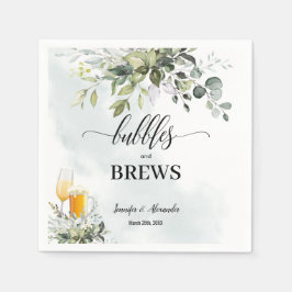 Bubbles & Brews Napkins Serviette