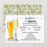 Bubbles & Brews Probe Dinner Eukalyptus & Gold