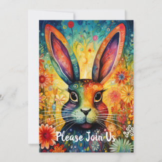 Bubbles Cuddlebun Bunter Hase Einladung