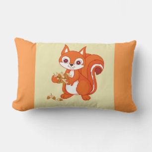 Bubbles das hilfsbereite Eichhörnchen Reversibel Lendenkissen