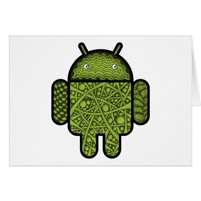 Bubbles Doodle Character pour le robot Android™ (Devant horizontal)