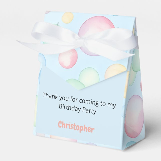 Bubbles & Fins Children's Birthday Geschenkschachtel (Vorderseite)