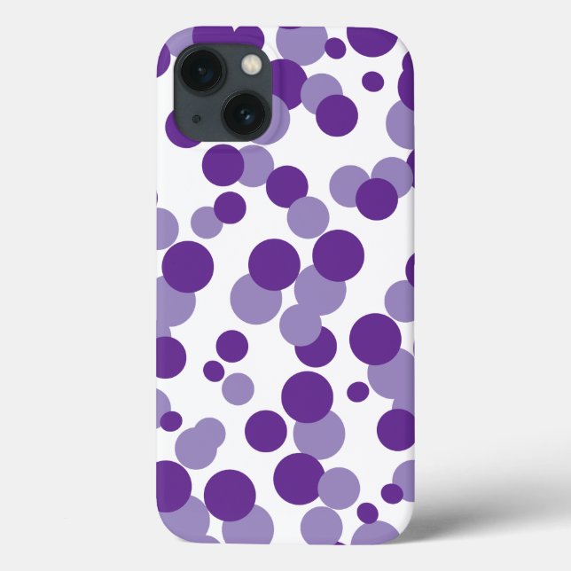 Bubbles pourpres Confetti coque ipad (Verso)