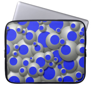 Bubbles Royal Blue Laptop Sleeve