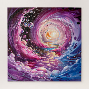 Bubbling Vortex in Rosa, Blau und Lila