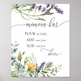 Bubbly Bar Bloom-Wildblume Mimosa Bar Poster