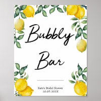 Bubbly Bar lemons signiert personalisiert