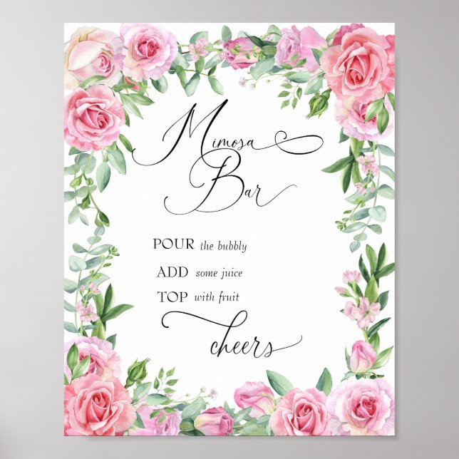 Bubbly Bar | ROSE | Mimosa Bar Poster (Vorne)