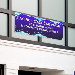Bubbly Blue Car Wash Business anpassen Banner