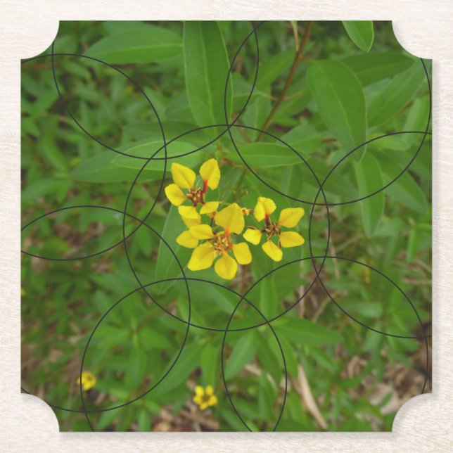 Bubbly-Blume Untersetzer (Vorderseite)