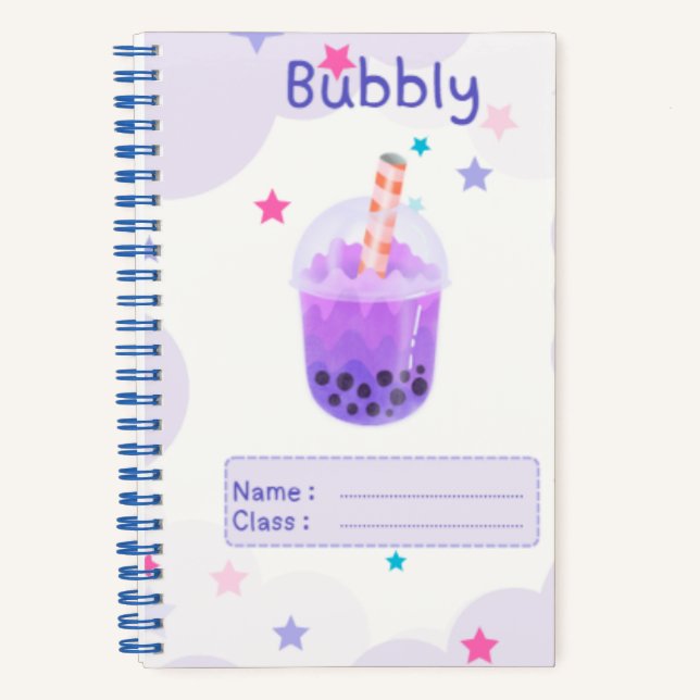 Bubbly boba carnet 🧋 🫧 (Recto)