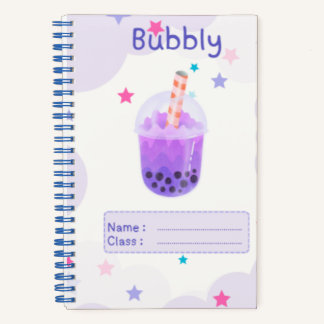 Bubbly Boba Notebook 🧋 🫧 Notizbuch