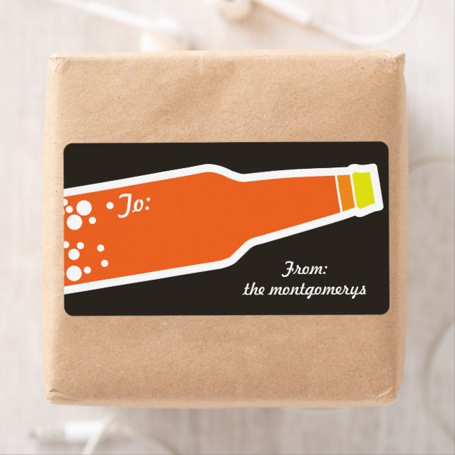 Bubbly Bottle New Year - Holiday - Aufkleber (Insitu)