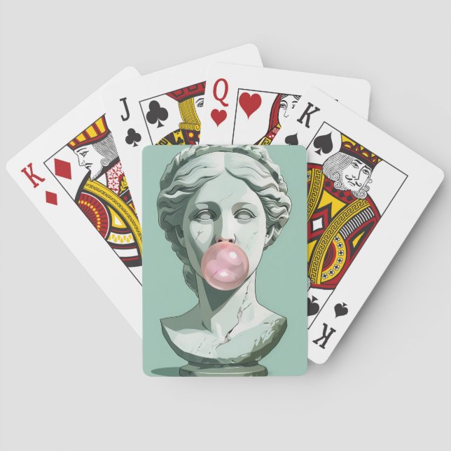 Bubbly Bubbly Gum Bust Spielkarten (Rückseite)
