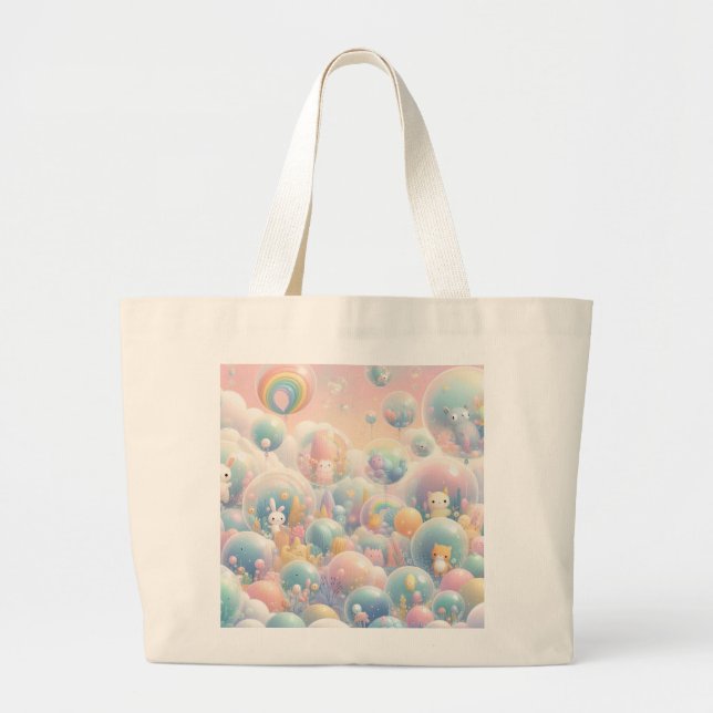 Bubbly Bunny Toag Jumbo Stoffbeutel (Vorne)