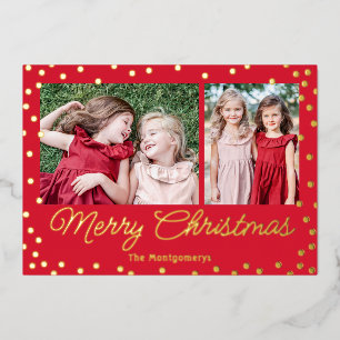 Bubbly Cheil Foil Holiday Card Weihnachtskarte Folien Feiertagskarte