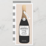 Bubbly Engagement Party lädt ein Einladung<br><div class="desc">Engagement Party laden Design von Shelby Allison mit einem Imitat Gold-Folie verpackte Champagner-Flasche,  die mit Ihrem Text personalisiert werden kann.</div>