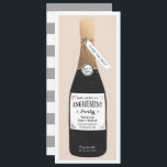 Bubbly Engagement Party lädt ein Einladung<br><div class="desc">Engagement Party laden Design von Shelby Allison mit einem Imitat Gold-Folie verpackte Champagner-Flasche,  die mit Ihrem Text personalisiert werden kann.</div>