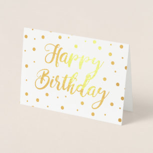 Bubbly Happy Birthday Folienkarte