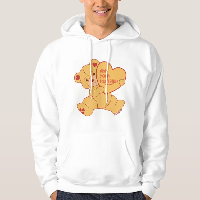 Bubbly Niedlich Bear Red Colorway Hoodie (Vorderseite)