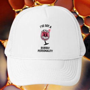 Bubbly Personality - Wine Lover Trucker Hat Truckerkappe