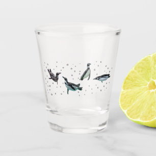 Bubbly Pinguins Glass Schnapsglas