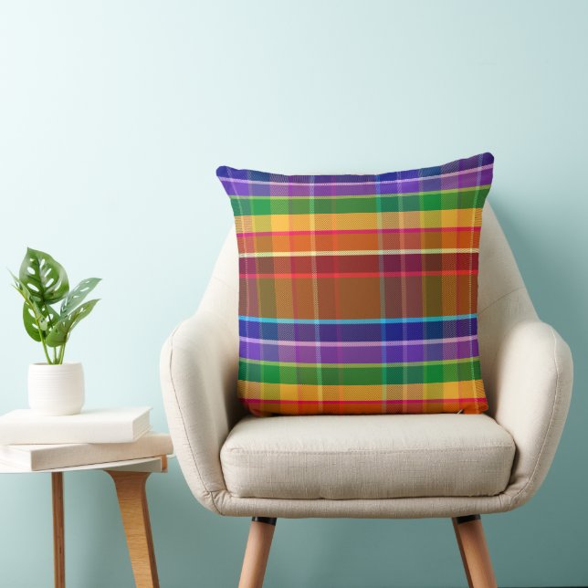 Bubbly Plaid AB Kissen (Stuhl )