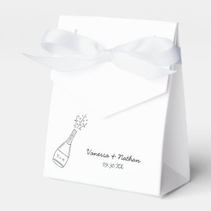 Bubbly Popping Champagner Flasche Whimsical Weddin Geschenkschachtel