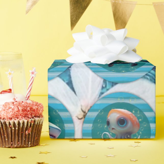 Bubbly Seas 4 Wrapping Paper Rolls Geschenkpapier (Geburtstagsparty)