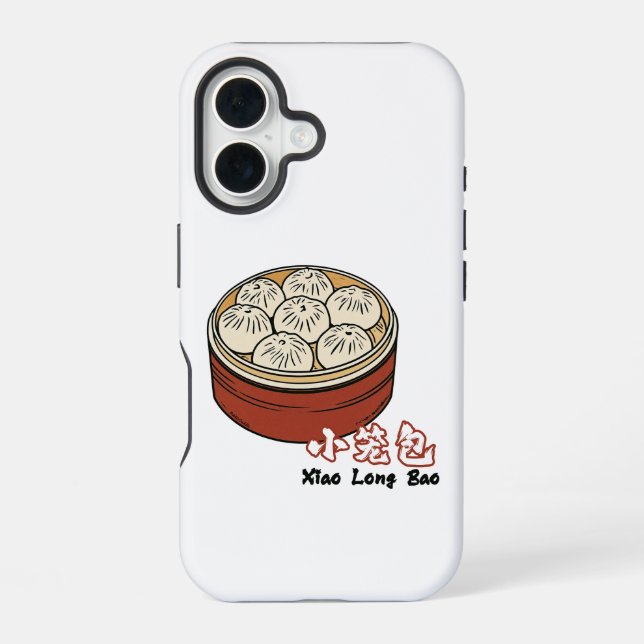 BubblyCuddle Xiaolongbao iPhone 16 Hülle (Rückseite)