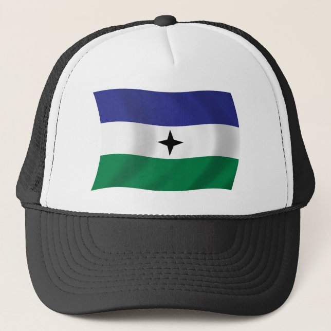 Bubi Nationalist Flag Hat Truckerkappe (Vorderseite)