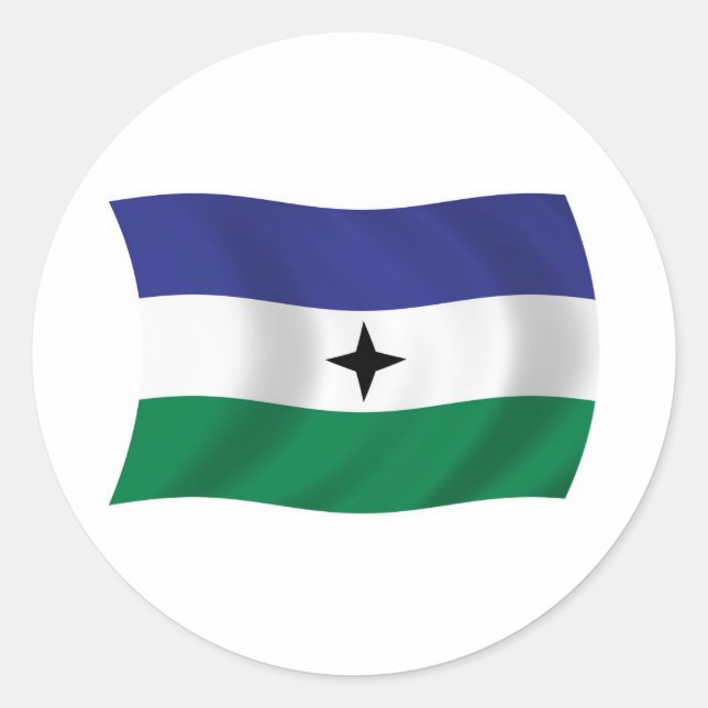 Bubi Nationalist Flag Sticker (Vorderseite)