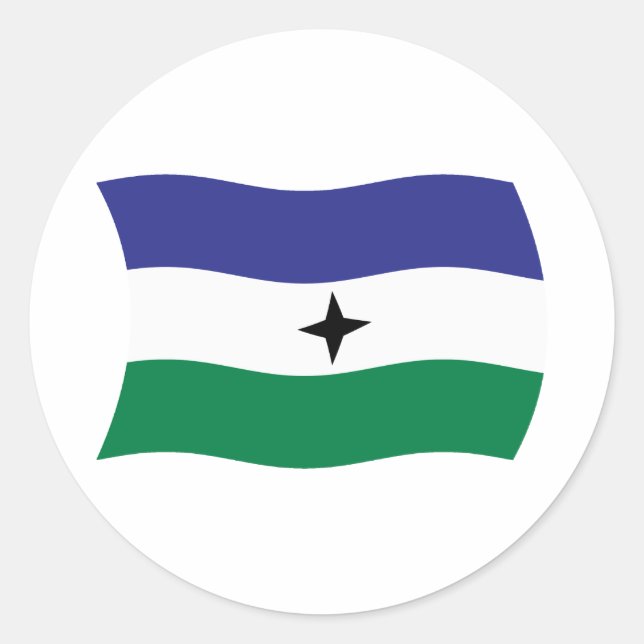 Bubi Nationalist Flag Sticker (Vorderseite)