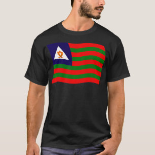 Bubi Tribal Flag Africa African Bioko Island Guine T-Shirt