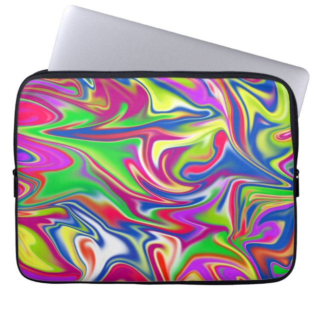 Bublegum-Marmor, Laptop-Sieb Laptopschutzhülle (Vorderseite)