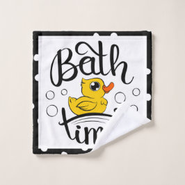 Bubles à points Polka blancs Temps de bain de cana