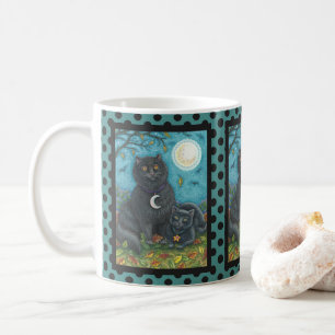 BUBO- UND PYEWACKET-SCHWARZE KATZE-HALLOWEEN TASSE