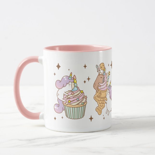 Bubu die Guinea Schwein, Unicorn Party Tasse (Links)