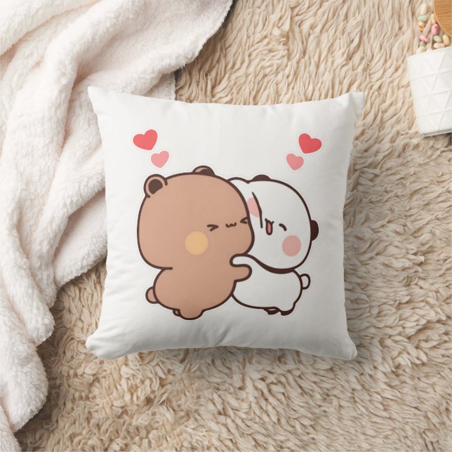 Bubu und Dudu, Panda und Brownie Bear Couple Kissen (Decke)