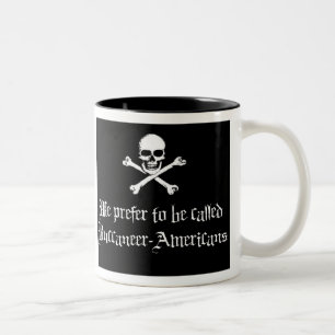 Buccaneer-Amerikaner, Gespräch wie ein Piraten-Ta Zweifarbige Tasse