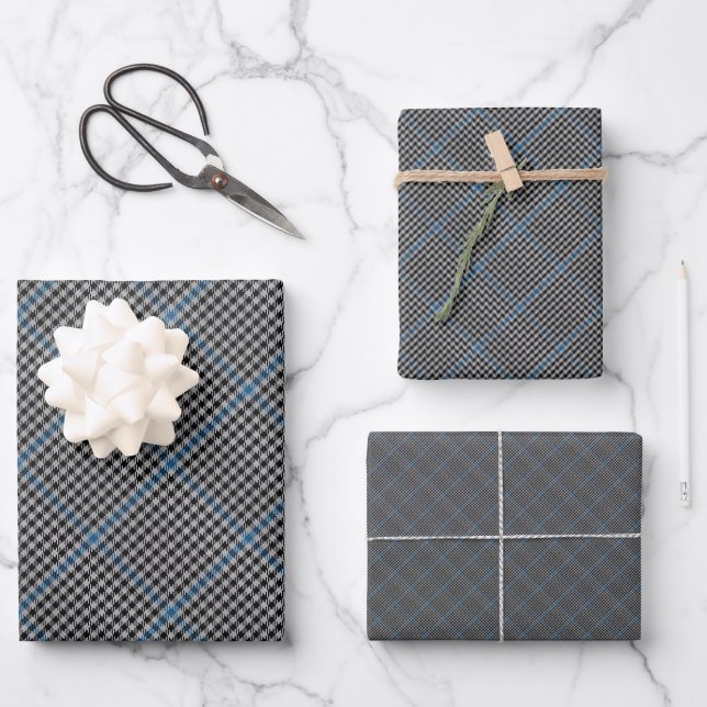 Buccleuch Karo Haig Gladstone Pattern Geschenkpapier Set (Vorderseite)