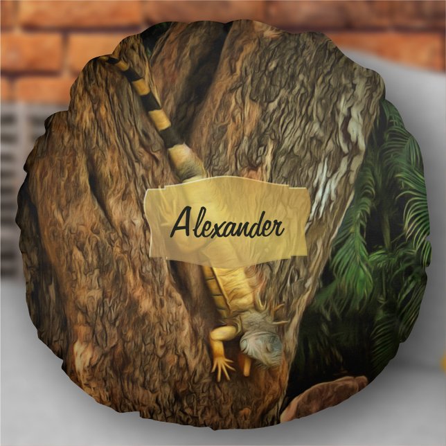 Bucerias Iguana 1069 Rundes Kissen (Von Creator hochgeladen)