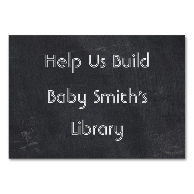 Buch anstelle von Karte (Rückseite)