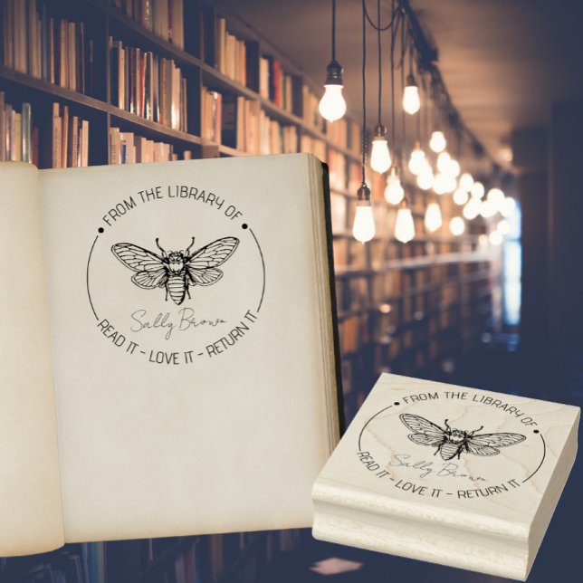 Buch-Bibliothek Buchzeichen Buch Briefmarke Custom Gummistempel (Von Creator hochgeladen)