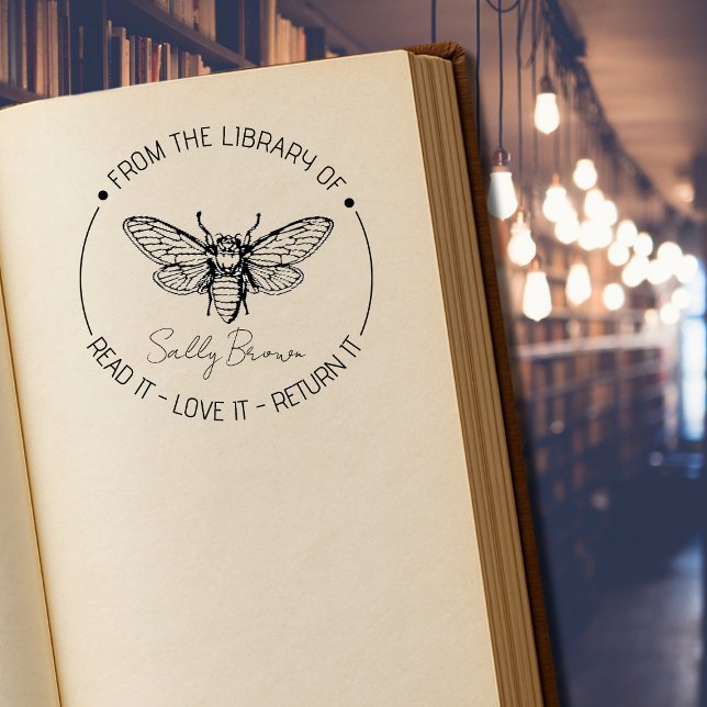 Buch-Bibliothek Buchzeichen Buch Briefmarke Custom Permastempel (Von Creator hochgeladen)