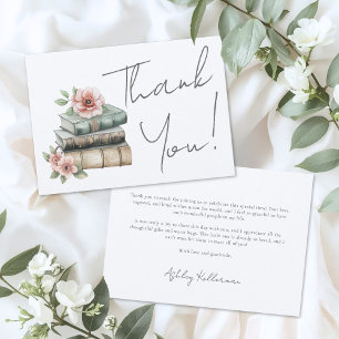 Buch Blumen Dankeschön Dankeskarte
