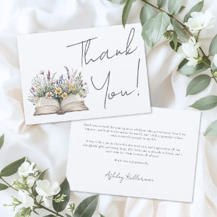 Buch Blumen Dankeschön Dankeskarte