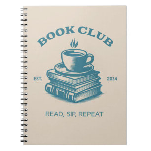 Buch Club Kaffee und Bücher lesen Sip Wiederholung