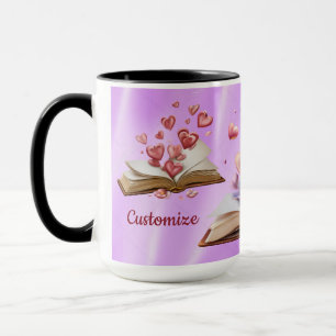 Buch der Herzen Rosa Tasse