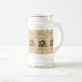 Buch der kulinarischen Gifte 1820 antiker Schädel Bierglas